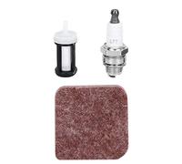 Jeffergarden Air Fuel Filter Kits Air Filter + Spark Plugs + Fuel Fit for FS38 FS45 FS46 FS55 HS45 FC55