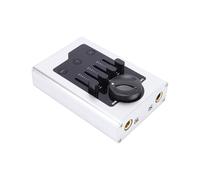 Jeffergarden Audio Interface Mixer 4 Sound Effects Zero Latency Real-Time Monitoring, OTG Phone Connection Portable Sound Card for Live Streaming Recording (Silver)