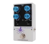 Jeffergarden Bass Booster Pedal EQ Preamp Effects Unit Compact Bass Booster with Character Control Clean Boost with Wide Range Gain