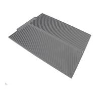 Jeffergarden Beat Dry Pad, Bowl Drying Mat Silicone Heat -Resistant 485 X 405 Mm for at Home (Gray)