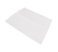 Jeffergarden Beat Dry Pad, Bowl Drying Mat Silicone Heat -Resistant 485 X 405 Mm for at Home (White)