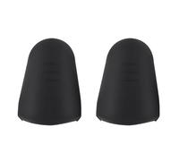Jeffergarden Black Saxophone Clarinet Mouthpiece Cap, Qualified Rubber, Small Enough, Prevent The Dust, 2Pcs Rubber Mouthpiece Hat Sax Accessories with Two Colors for Choosing, Sax (Black)