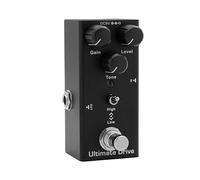 Jeffergarden Boost Pedal, Micro Vintage Overdrive, Drive and Classic Chorus, Analog Delay, Lightweight Single Pedal with LED Indicator for Electric Guitar (Black)