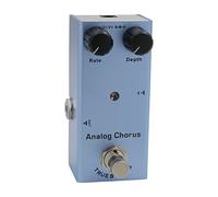 Jeffergarden Boost Pedal, Micro Vintage Overdrive, Drive and Classic Chorus, Analog Delay, Lightweight Single Pedal with LED Indicator for Electric Guitar (Light blue)