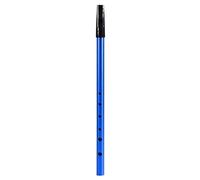 Jeffergarden C Key Irish Whistle Tin Wind Instrument with ABS Resin Mouthpiece CNC Drilled 6 Hole Metal Alloy Body Portable with Storage Bag for Beginners Intermediates Experts (Blue)
