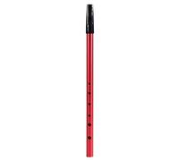 Jeffergarden C Key Irish Whistle Tin Wind Instrument with ABS Resin Mouthpiece CNC Drilled 6 Hole Metal Alloy Body Portable with Storage Bag for Beginners Intermediates Experts (Red)
