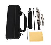 Jeffergarden C Key Piccolo Flute Easy Play for Beginners with Cleaning Kit Carrying Case Tuning Rod School Band Orchestra
