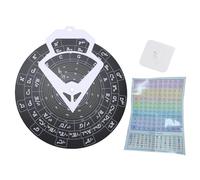 Jeffergarden Circle of Fifths Wheel PVC Melody Tool Chord Wheel with Guitar Chord Chart 30cm Diameter Wall Hanging Melody Learning Tool (RMT-A10B (Black))