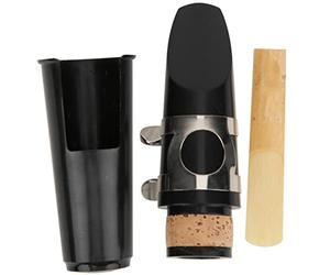 Jeffergarden Clarinet Mouthpiece with Vibrating Reeds, Mellow Tone, Long Service Life Ideal for Clarinet Players and Music Lovers, Mouthpiece Sax Wooden Reeds ABS Headjoint