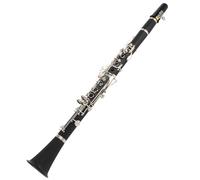 Jeffergarden Clarinet Set 17 Key Bb Beginner Musical Instrument with Cleaning Cloth Reed Screwdriver Box for Students and Professionals (Black)
