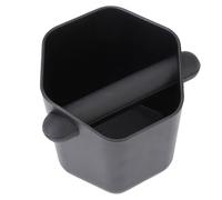 Jeffergarden Coffee Knock Box Non Slip Stainless Steel Accessory with Removable Bar, Large Capacity 600ML Quiet Grounds Bin for Home Brewing and Office Use (Black)