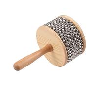 Jeffergarden Compact Wooden Cabasa Metal Plated Beads Classic Percussion Sound Ideal for Kids Classroom and Music Bands