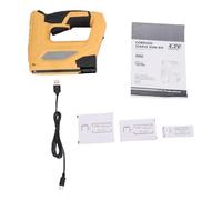 Jeffergarden Cordless Electric Nail Gun, 2-in-1 Lightweight Woodworking Tool with 2000 and 1000 Nails, Ergonomic Foundation for Home Repair and Upholstery (2000mAh Electric Staple Gun (with 3000Pcs