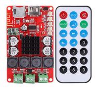 Jeffergarden Digital Amplifier Board BT Audio with Car Speaker 8v-26v Dc Dual Channel for Audio Amplifier Board 50Wx2 Stereo, Lightweight Portable with Remote