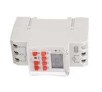 Jeffergarden Digital Timer Switch 30A Programmable 1 Second Timing 168 | AC , ABS Housing, 35mm Rail Mount, 20 On/off Cycles, for Appliance Light Load 200W