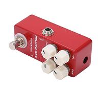 Jeffergarden Distortion Effect Guitar, Distortion Guitar Pedal Effect Metal Pedal Mini Red Foot Switch for Electric Bass