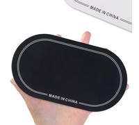 Jeffergarden Double Pedal Drumhead Patches, PET Material, Enhanced Sound Quality, Easy Application, Compatible with Double Pedal Setups (18x10cm)