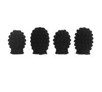 Jeffergarden Drum Stick Mute Set Silicone Drumstick Mute Tips 4 Pcs with Storage Box Noise Reduction Protective Covers for Silent Practice Drummers Apartment Late Night Rehearsal