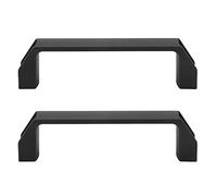 Jeffergarden Easy Installation Cabinet Pull Door Handle, 2Pcs Black Nylon Drawer Handles for Wardrobe, Practical Uses Refrigerators, Great Material Pulling, Pretty Designs Cutting Bar