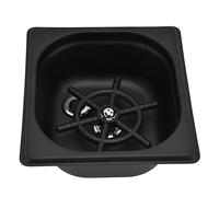 Jeffergarden Efficient Cleaning Glass Rinser, Hexagonal Design Cup Washer with Multi-Angle Water Outlet. Automatic Spraying Metal Kitchen Sink Glass Rinser for Bar Pub Restaurant/hotel (black)