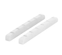 Jeffergarden Electric Guitar Nut Bone, Pre Slotted Replacement Parts for 6 String Guitars, 42mm Bone Nut Enhances Tone Clarity and String Positioning, Ideal for -Style Electric (White)