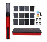 Jeffergarden Electric Reciprocating Pen Sander Mini Detail Sander with 8 Nylon Heads USB C Charging Cordless Sanding Tool 3 Speeds for Grinding Polishing Woodworking