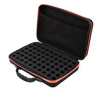 Jeffergarden Essential Oil Carrying Case, EVA Hard Shell Travel Organizer for 5ml to 15ml Roller Bottles with Foam Insert, for Aromatherapy Enthusiasts (Red)