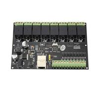 Jeffergarden Ethernet Relay 8 Way 10A IP Network Switch Controller | DC 9 to 24V,Eight Channel Output, Ten Amp Contacts, Normally Open Closed, 32 Bit MCU, Auto Reconnect