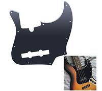 Jeffergarden Excellent Compatibility, Versatile Use, Slim, J Bass Style Pickguard Scratch Plate 10 Holes 4 Strings Electric Bass Parts, with Standard Jazz or Mexican
