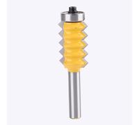 Jeffergarden Finger Joint Router Bit 45# Steel 8mm Shank, High Glue Milling Cutter for V Tenoning Machine, Professional Woodworking Tool with Anti Kickback Design for Smooth Cutting and CNC (8*30mm)