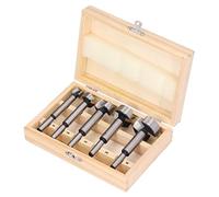 Jeffergarden Forstner Drill Bit Set, High Speed Carbon Steel Woodworking | Forstner Drill Bit Set, High Speed Carbon Steel Woodworking Hole Drilling Kit, 5 Sizes 15mm 20mm 25mm 30mm 35mm, Accurate