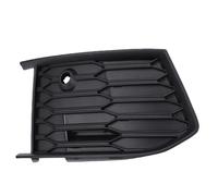 Jeffergarden Front Fog Light Grille Cover Gloss Black ABS Fog Lamp Grille Snap On Replacement OEM Style Protective Bezel Trim for C8 2018 2025 Front End Upgrade (Right 4K0807152A, 4K0807648A,