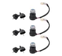 Jeffergarden Gas Generator Ignition Switch Key, 3 Wire Setup, ABS Construction, Easy Install for 186F 170F Engines, Compatible with Generators and Tillers