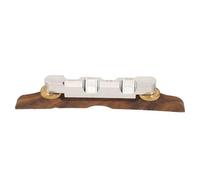 Jeffergarden Guitar Bridge Rosewood Adjustable Archtop Jazz Bridge with Bone Saddle for Mandolin Players and DIY Enthusiasts