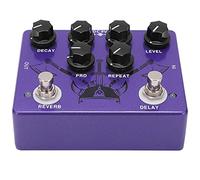 Jeffergarden Guitar Effect Pedal Reverb and Digital Delay 2 in 1 with True Bypass, 6 Control Knobs, 600ms Max Delay for Stage Performance