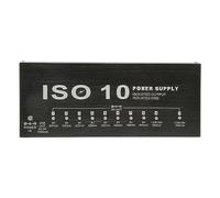 Jeffergarden Guitar Pedal Power Supply, 10 Isolated Outputs Multi Effect Power with LED Indicator and USB Output, for Electric Guitar Pedal Board Effects (UK Plug)