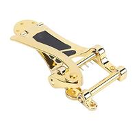 Jeffergarden Guitar Vibratos, Guitar Tremolo Tremolo, Unit Vibrato Bridge Tailpcs Replacement with Hand Crank Stringed Instrument Accessories (Gold)
