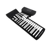 Jeffergarden Hand Roll Piano 61 Keys Silicone Portable Rechargeable Keyboard with Built-in Speakers for Beginners and Outdoor Use (61 Keys)
