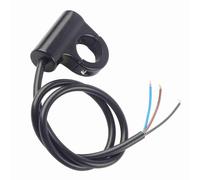 Jeffergarden Handbug Switch, 22 Mm Practical Universal Black Switch -Resistant, Fog Light Brake Light for of the Danger of Lighthouse (Type B self-locking button with light)