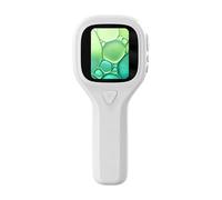 Jeffergarden Handheld Digital Microscope, ABS PC Portable Pocket Microscope with 2.0 Inch IPS Screen, 100X to 500X Zoom, 6 LED Lights, PC View for Kids Adults Science Exploration