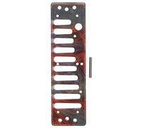 Jeffergarden Harmonica Comb 10 Holes Accessory Acrylic Blues Part Harmonicas Musical, Easy Installation, Round Hole Nozzle, Exquisite Workmanship, Scope of Application, Premium Material, (Amber