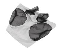 Jeffergarden Horse Fly Mask with Ears Long Horse Face Mask Knitted Fabric Mesh 44 X 36 Cm Breathable Nose and Ear Coverage Lightweight Fit for Barn Stable Pasture Trail Riding (Grey)