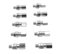 Jeffergarden Hydraulic Hose Fitting, Stainless Steel NPTF Male Crimp
