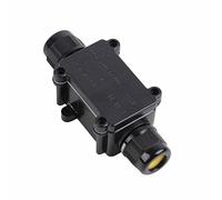Jeffergarden Junction Box IP68 Outdoor Electrical Terminal Connector Case PC 2 Way Wiring Enclosure 450V 110 X 48 X 35mm for Cable Line Protection in Garden Workshop Factory