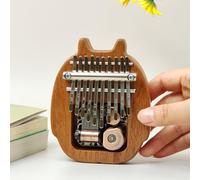 Jeffergarden Kalimba Mini Thumb Piano, Sapele Wood Portable Musical Instrument, 10 Keys Easy Play Design, Ideal for Beginners and Travelers (Chinchillas)
