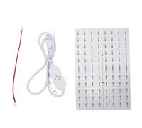 Jeffergarden LED Backlight Board Kit 3D Printed Lamp Panel Replacement ABS Translucent Embossed 3D Printer Accessories