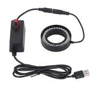 Jeffergarden LED Ring Light 31 LED Beads Adjustable Brightness 5V USB Microscope Light with 46mm Adaptive Diameter for Monocular Stereo Microscopes Industrial Cameras