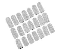 Jeffergarden Level 5 Cut Resistant Finger Cot Sleeve Cover Protector, Reusable Breathable Finger Cots for Kitchen Gardening Crafts Work, 20Pcs Set, Personal Protective Equipment Occupational