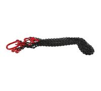Jeffergarden Lifting Chain Sling, Steel Chain Sling with Adjustable Hooks 4T 6mm 2 Meter Quadruple Leg, Full Automatic Welding, for Industrial Crane Engine Hoist Mines Ports