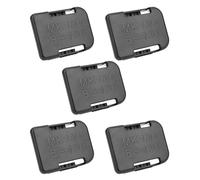 Jeffergarden Lithium Battery Storage Rack, ABS PC Material, Secure Locking Design for 18V Batteries, Flexible Installation for Workbenches and Toolboxes (Black)